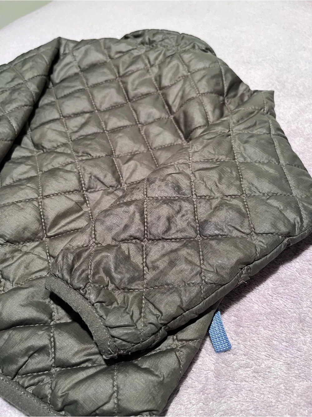 VGUC 12-18M Patagonia Baby Nano Puff Jacket in Dark Green/Copper Wildlife Print